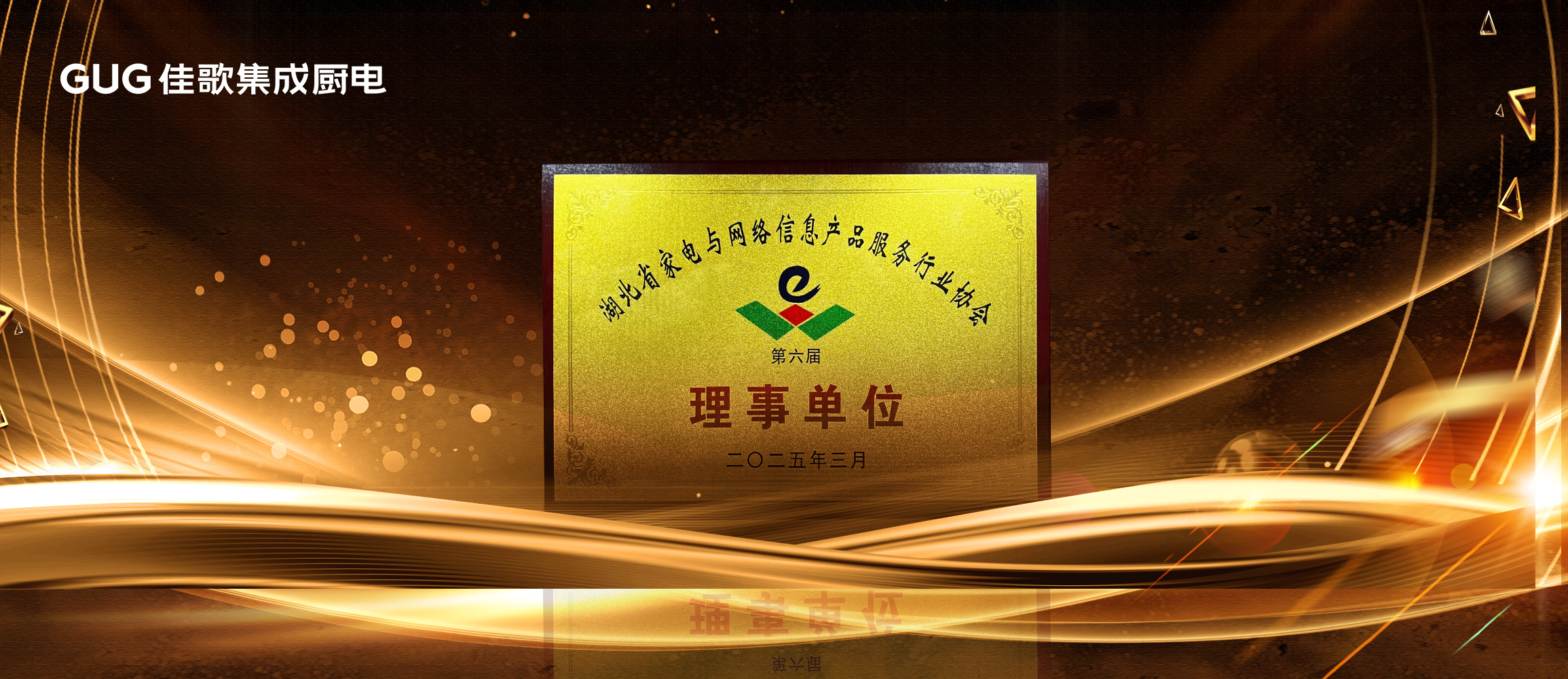 佳歌集成廚電榮獲“湖北省家電與網(wǎng)絡(luò)信息產(chǎn)品服務(wù)行業(yè)協(xié)會(huì)第六屆理事單位”